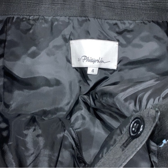 Sexy embroidered lamb leather skirt - Size 4 - Picture 6 of 6